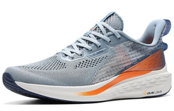 361 Degrees QU!K Light Breathable Running Shoes 'Gray Orange'