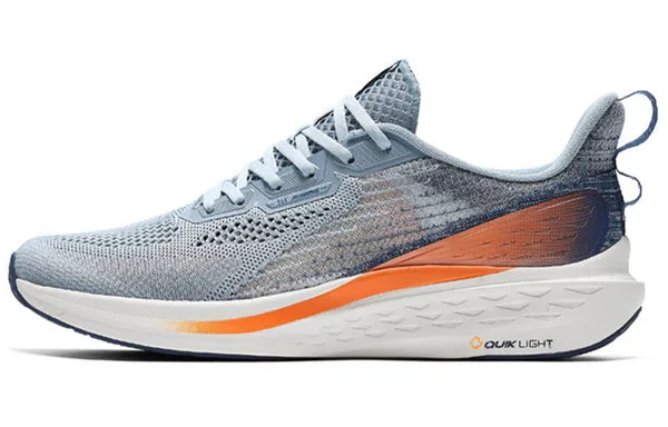 361 Degrees QU!K Light Breathable Running Shoes 'Gray Orange'