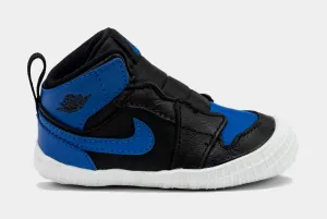 Air Jordan 1 Bootie Royal Reimagined Infant Crib Lifestyle Shoes (Black/Blue) Free Shipping