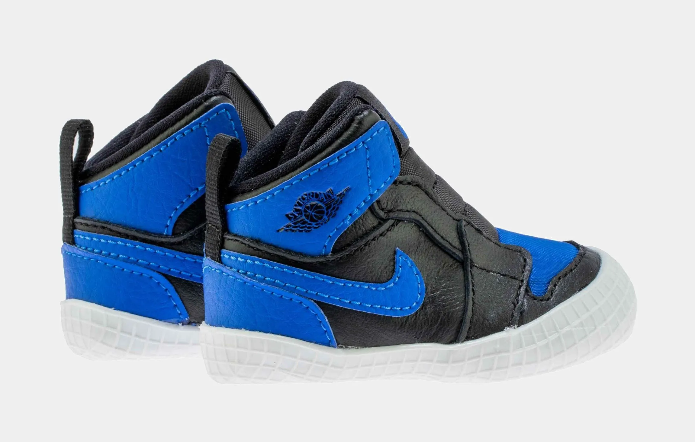 Air Jordan 1 Bootie Royal Reimagined Infant Crib Lifestyle Shoes (Black/Blue) Free Shipping