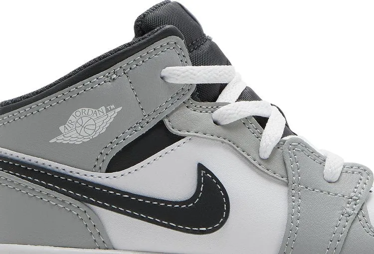 Air Jordan 1 Mid TD Light Smoke Gray