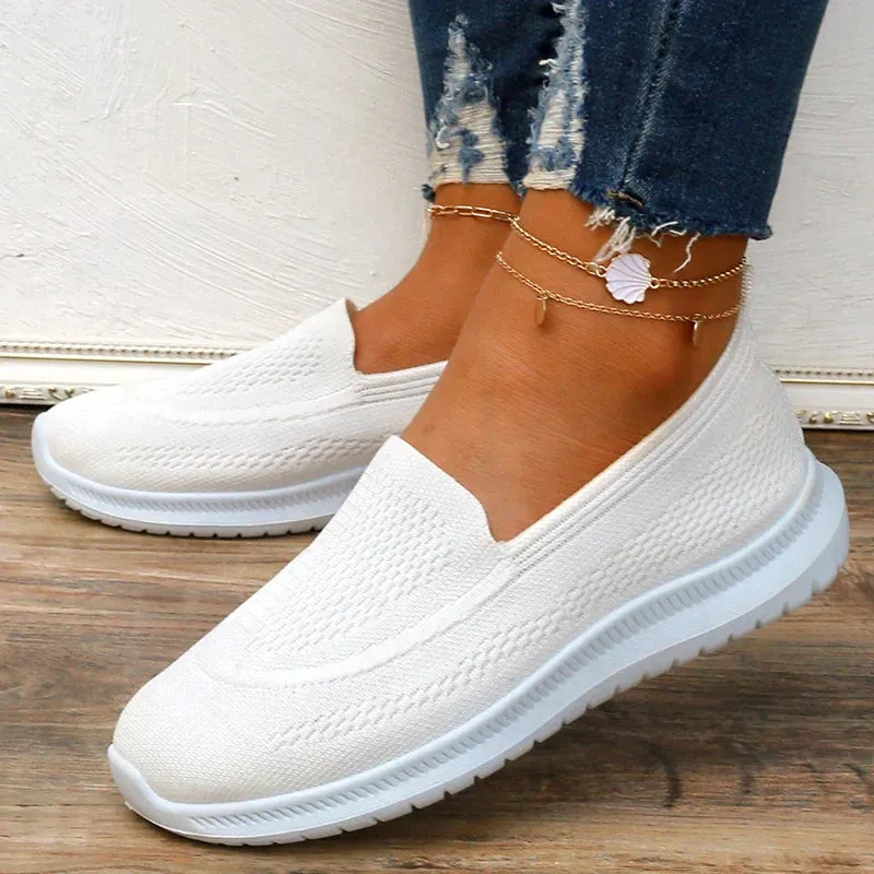 AMOZAE- - Breathable Mesh Slip-On Sneakers