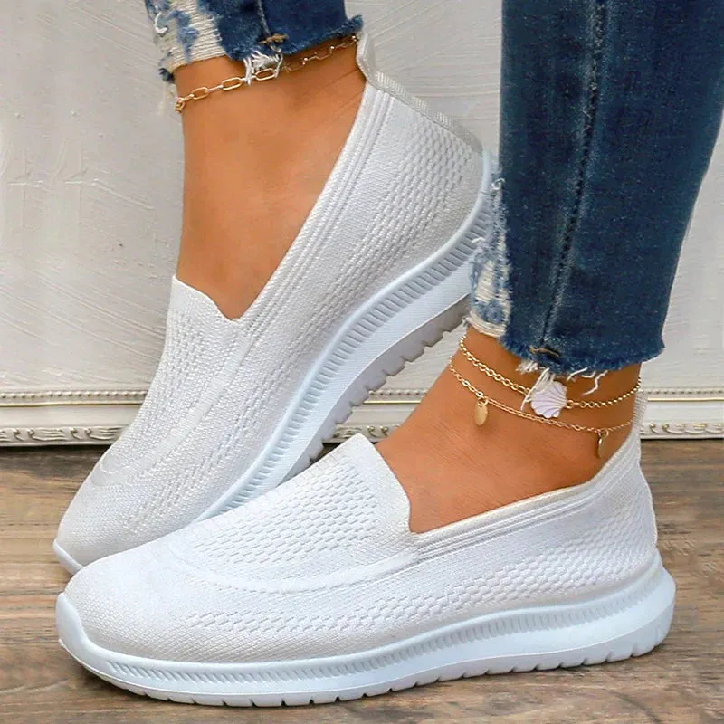 AMOZAE- - Breathable Mesh Slip-On Sneakers