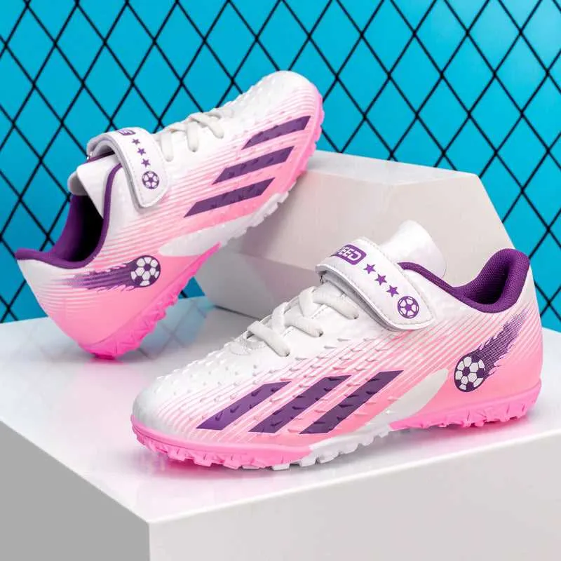 Anti-Slip Kids' Soccer Shoes, TF Studs, Ages 6-12