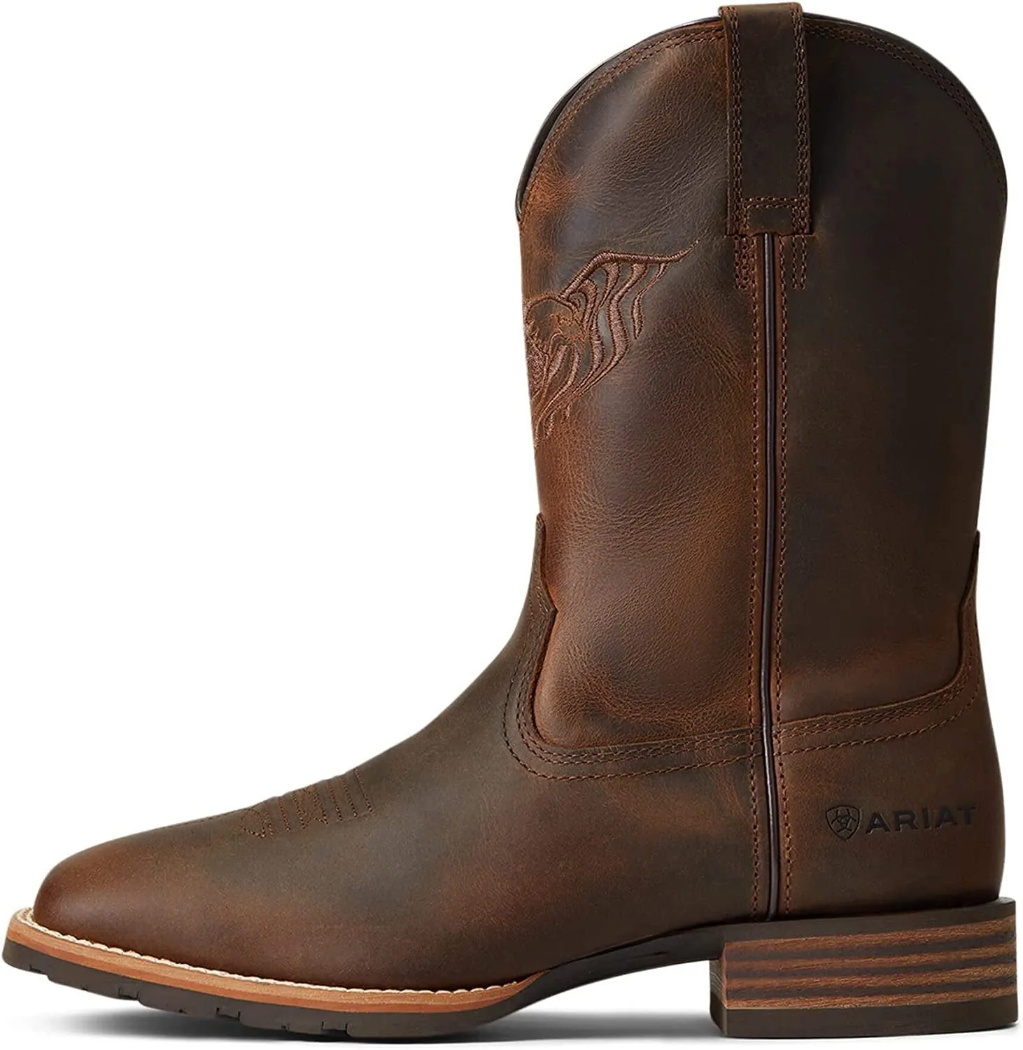 Ariat Men's Hybrid Fly High Western Boot, Distressed Brown