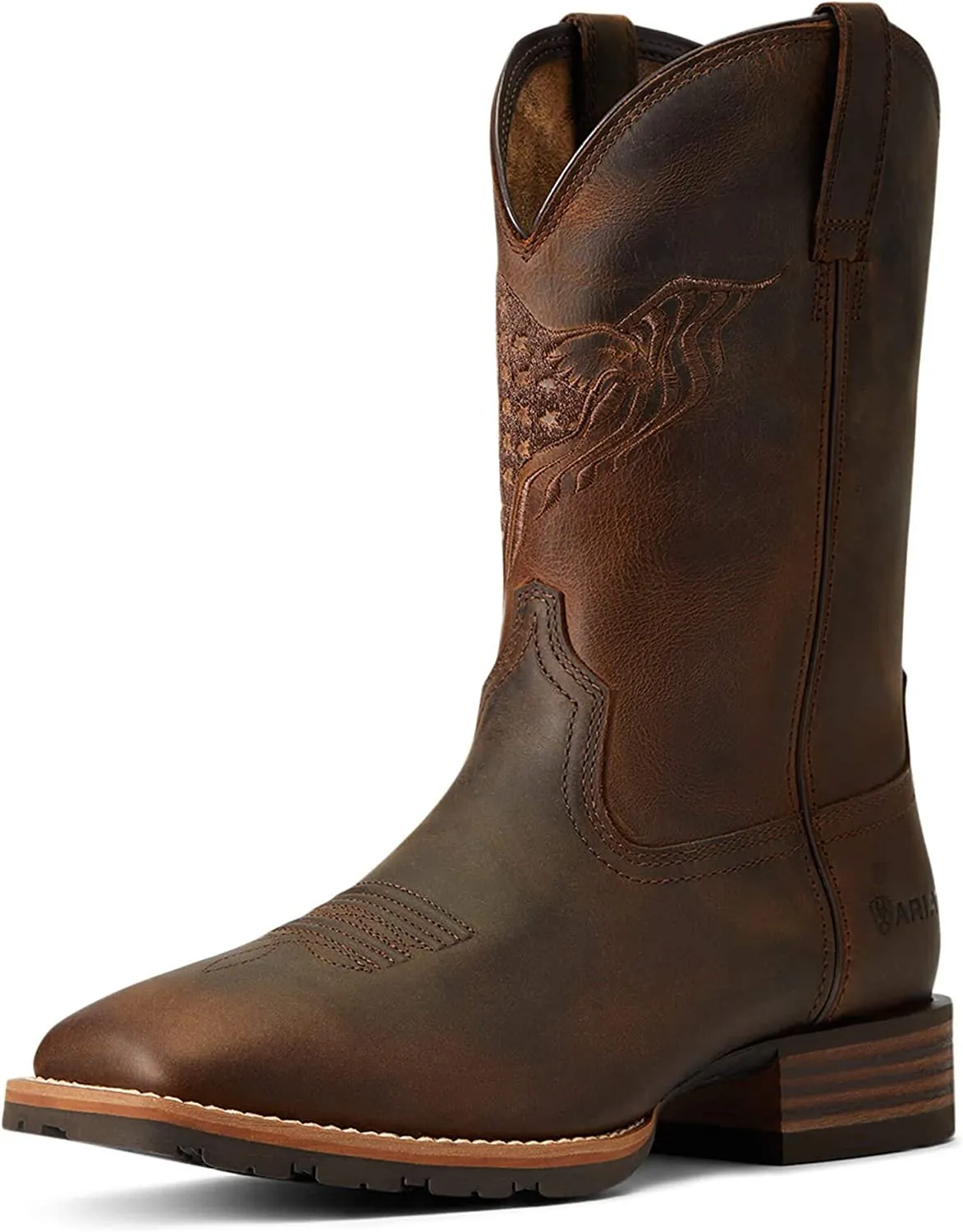 Ariat Men's Hybrid Fly High Western Boot, Distressed Brown