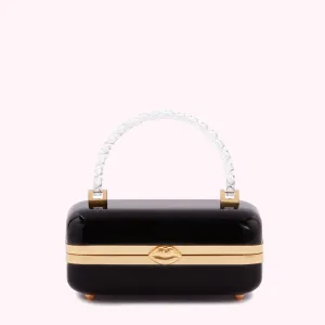 BLACK FONTAINE CLUTCH BAG