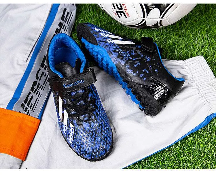 Boys' Soccer Shoes, Magic Tape, Turf Training Shoes, Outdoor Sports