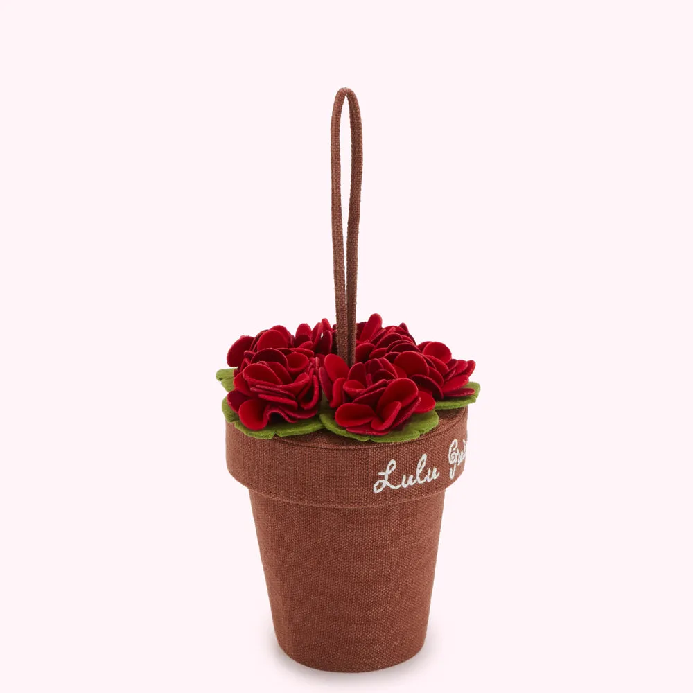 BROWN GERANIUM FLOWER POT BAG