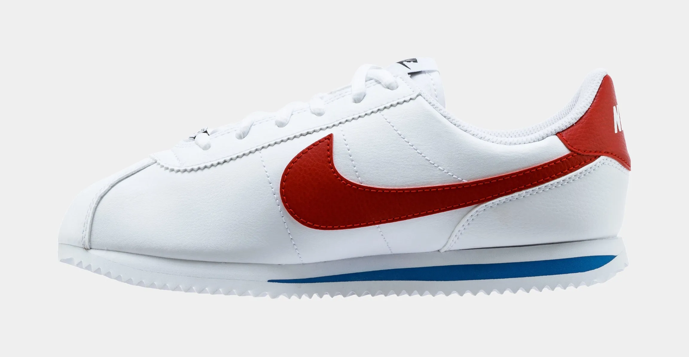 Cortez SL Grade School Lifestyle Shoe (White/Red)