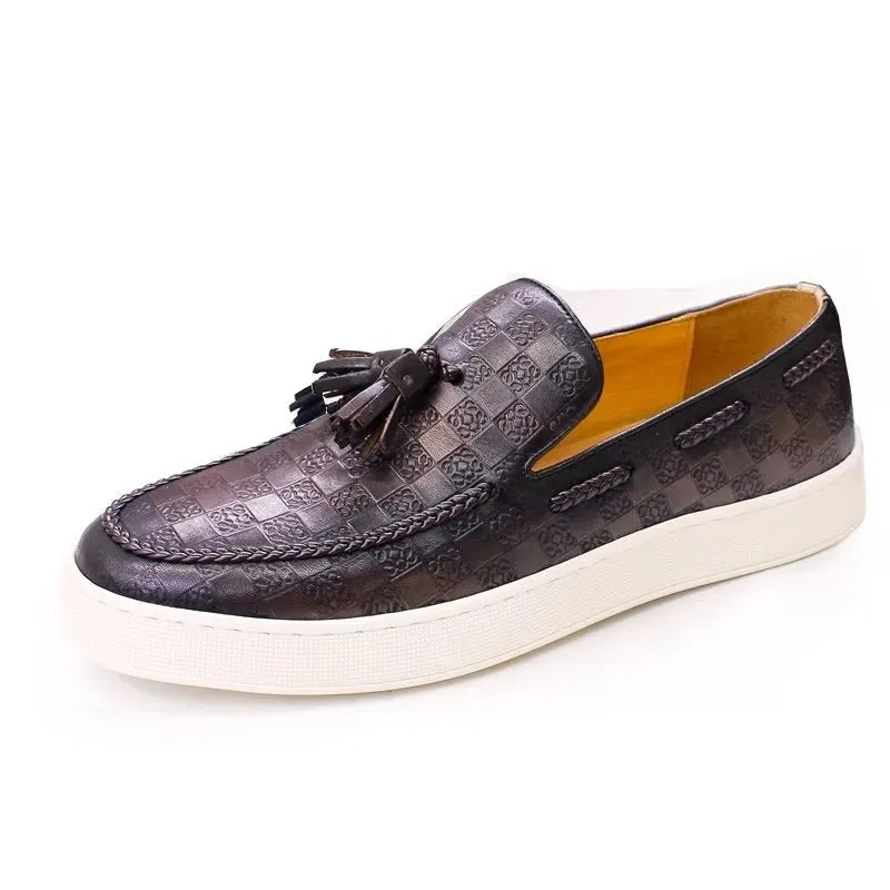 CowLeather Chic Slip-on Shoes