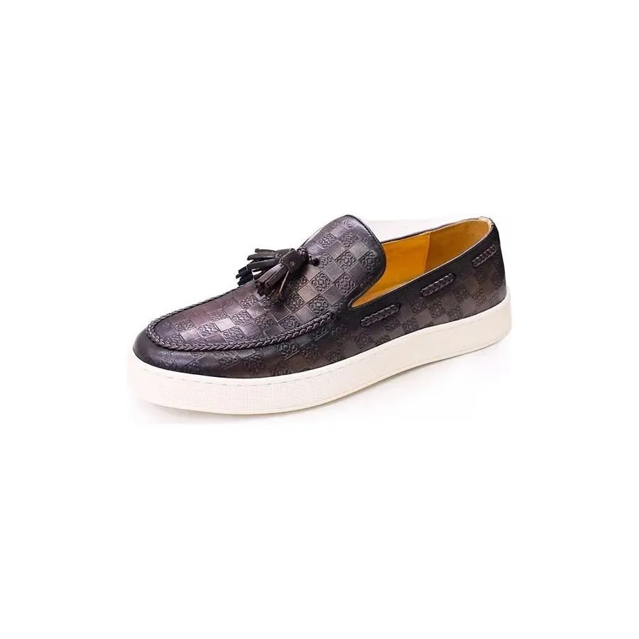 CowLeather Chic Slip-on Shoes