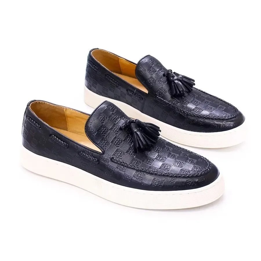 CowLeather Chic Slip-on Shoes