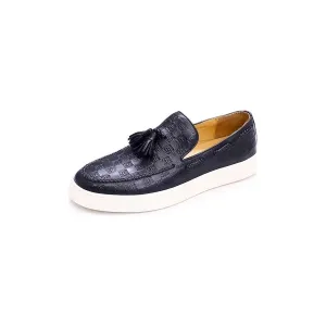 CowLeather Chic Slip-on Shoes