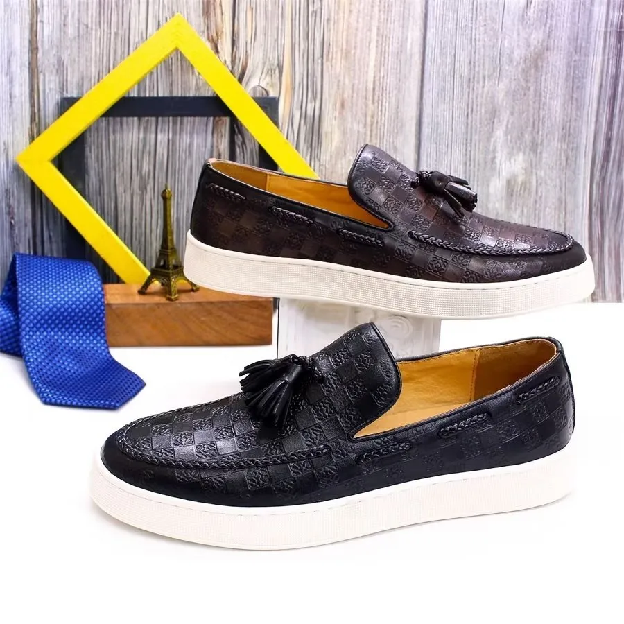 CowLeather Chic Slip-on Shoes