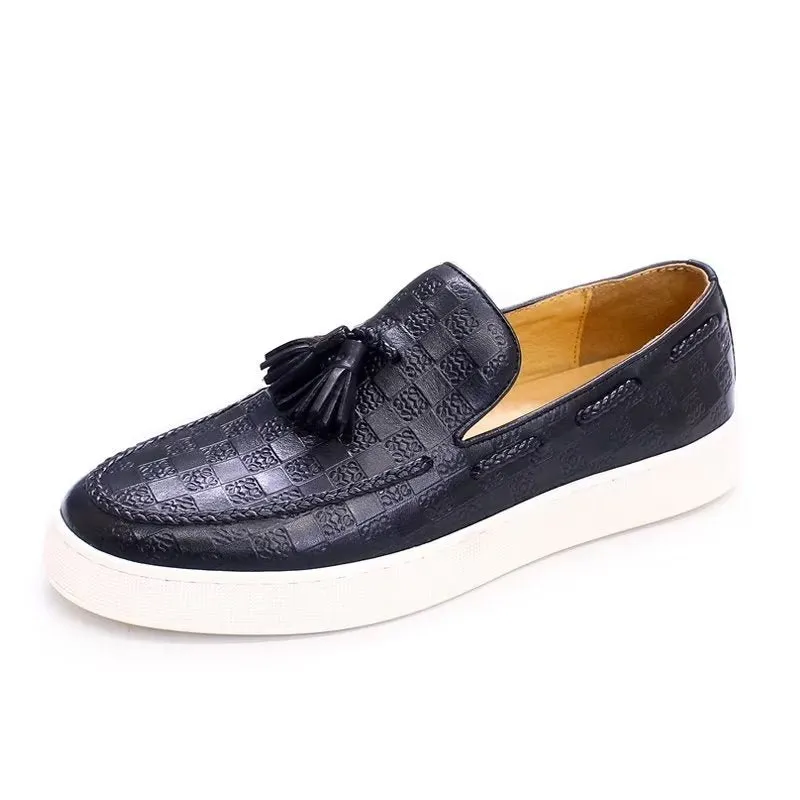 CowLeather Chic Slip-on Shoes