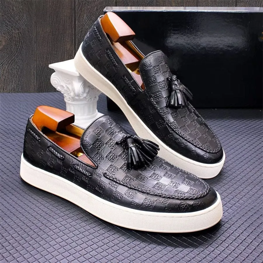 CowLeather Chic Slip-on Shoes