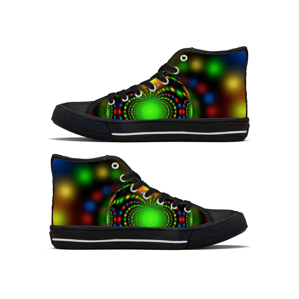 Diverse Panda Christmas Light Hi Tops