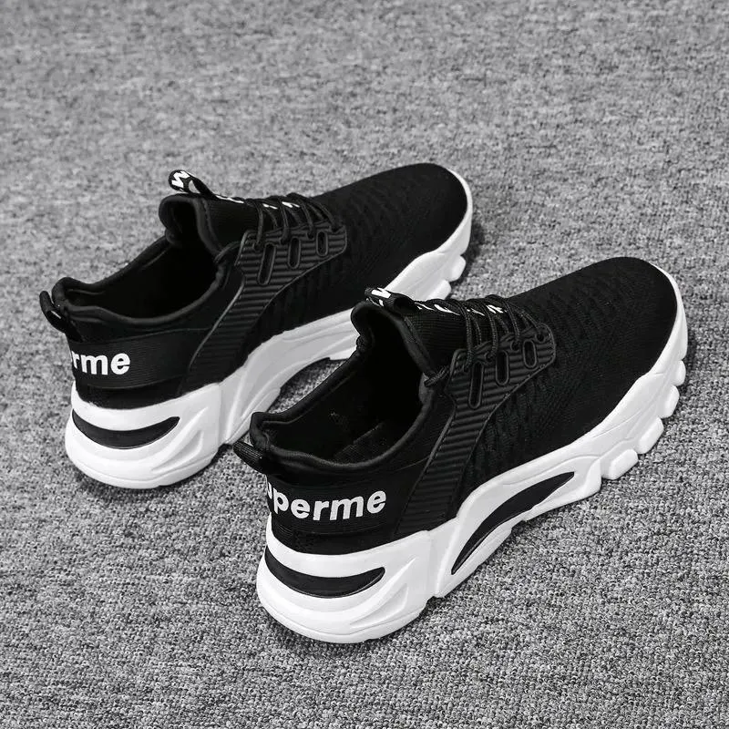 Lace-up Fashion Sneakers Sports Comfortable Breathable Men Running Shoes Hot Sale Non-slip Training Shoes