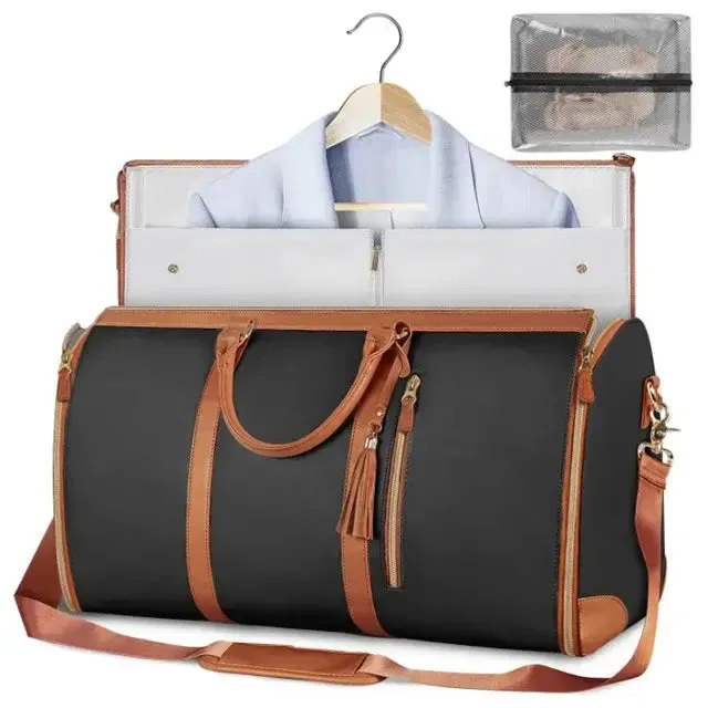 Large Capacity Travel Duffle Bag with built-in folding suit bag