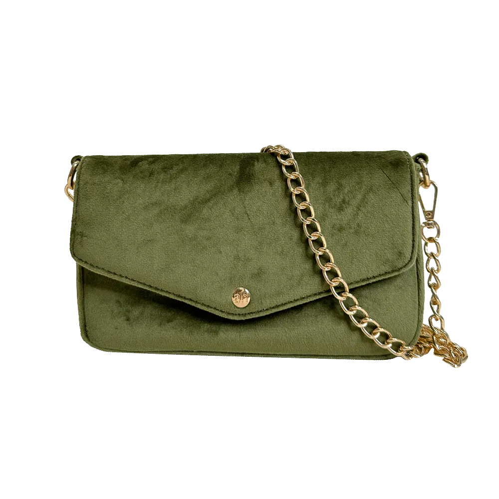 Louise Velvet Flap Bag