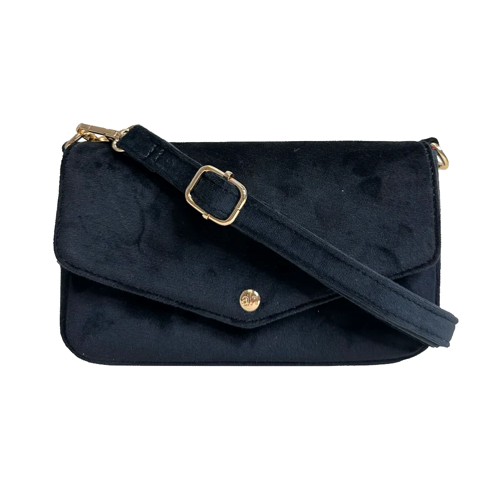 Louise Velvet Flap Bag