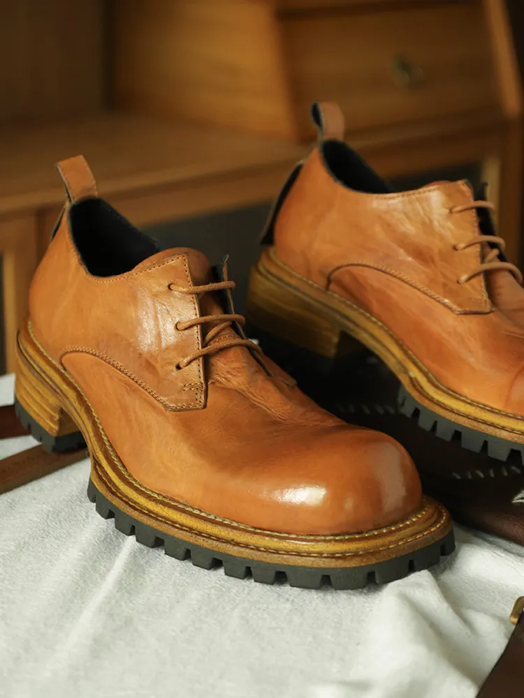 Men's Washed Derby Shoes