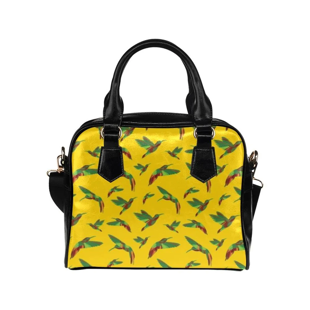 Red Swift Yellow Shoulder Handbag