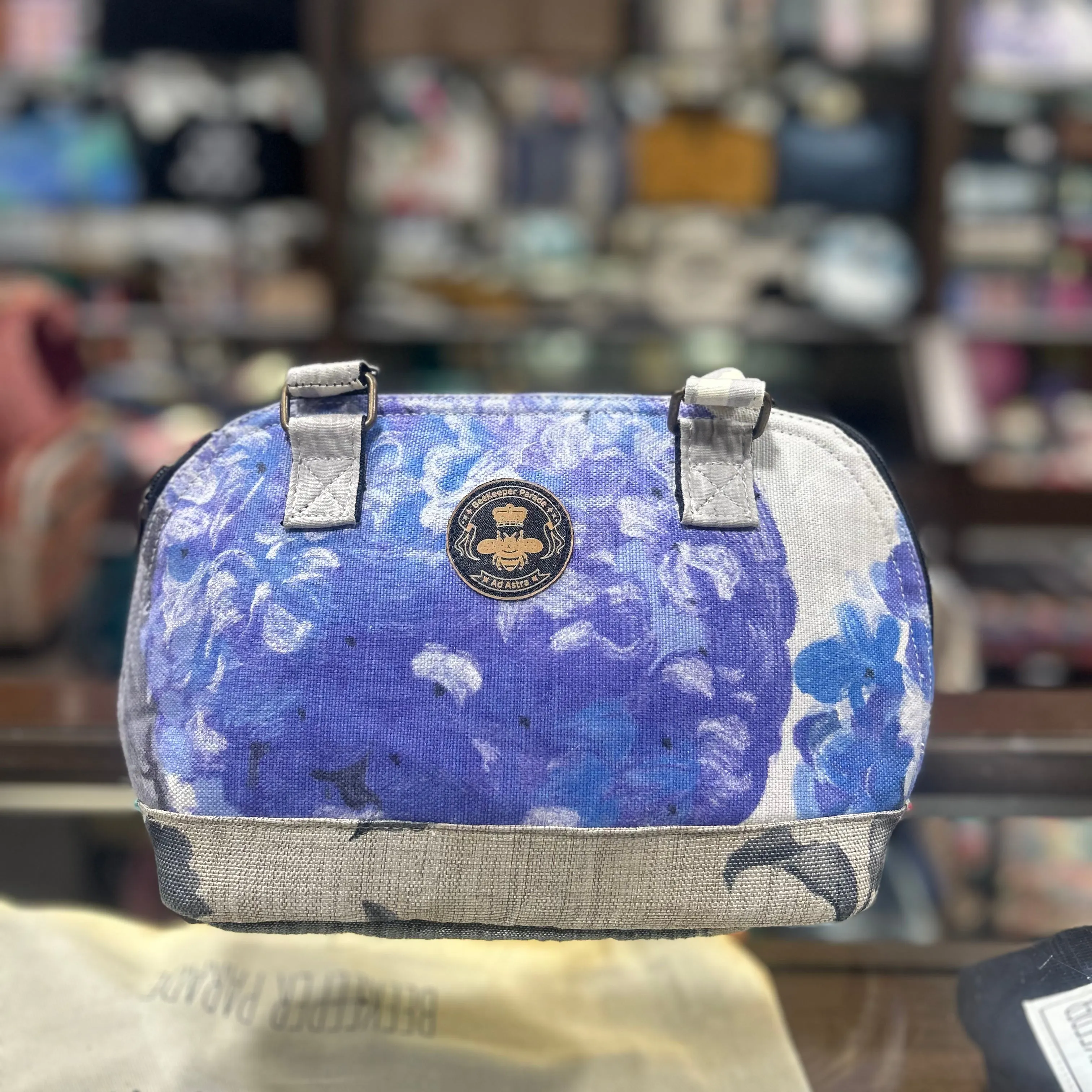 The Hydrangea Haven Clam Shell Handbag