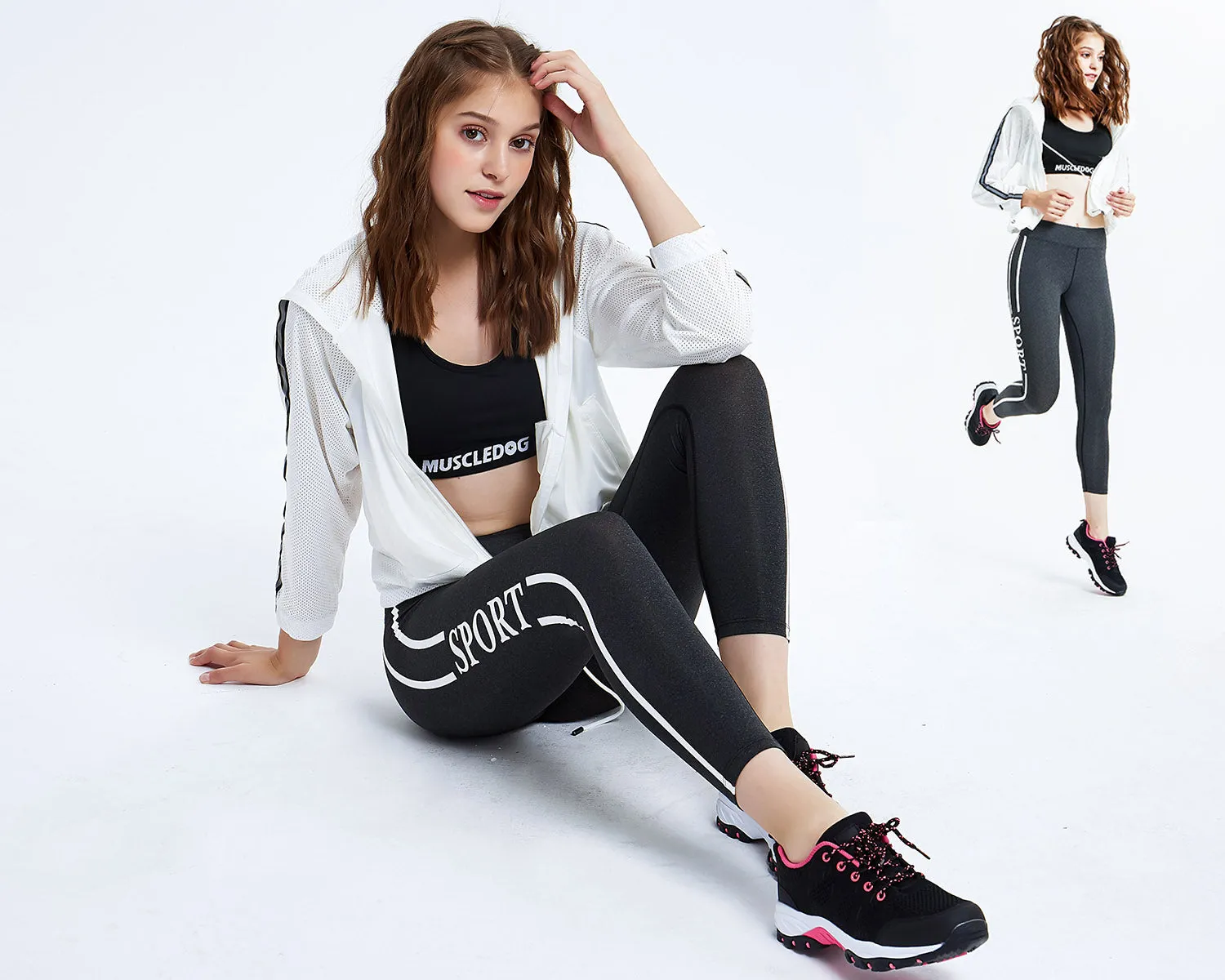 Women Knit Athletic Outdoor Sneakers