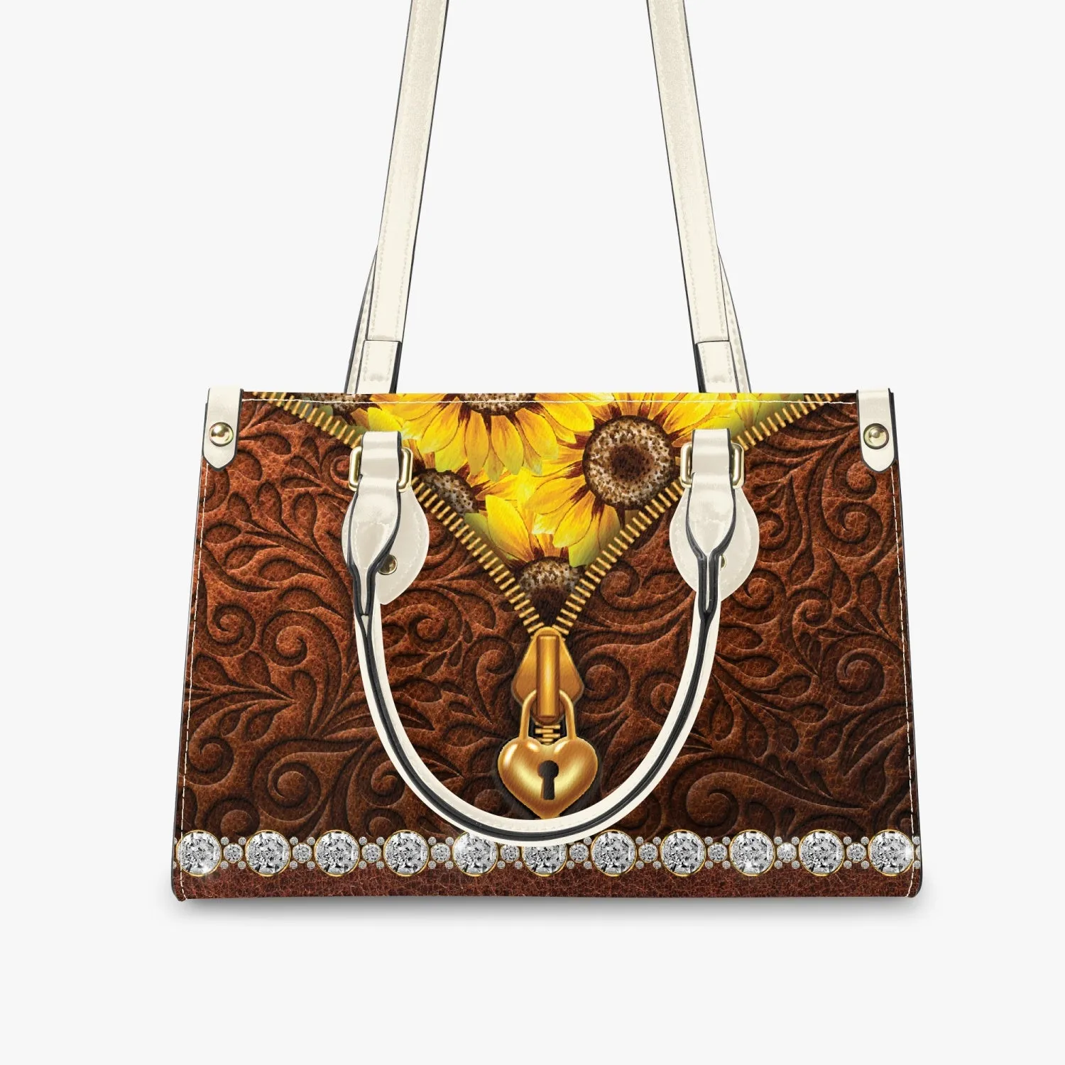 Women's Tote Bag - Long Strap - Sunflowers