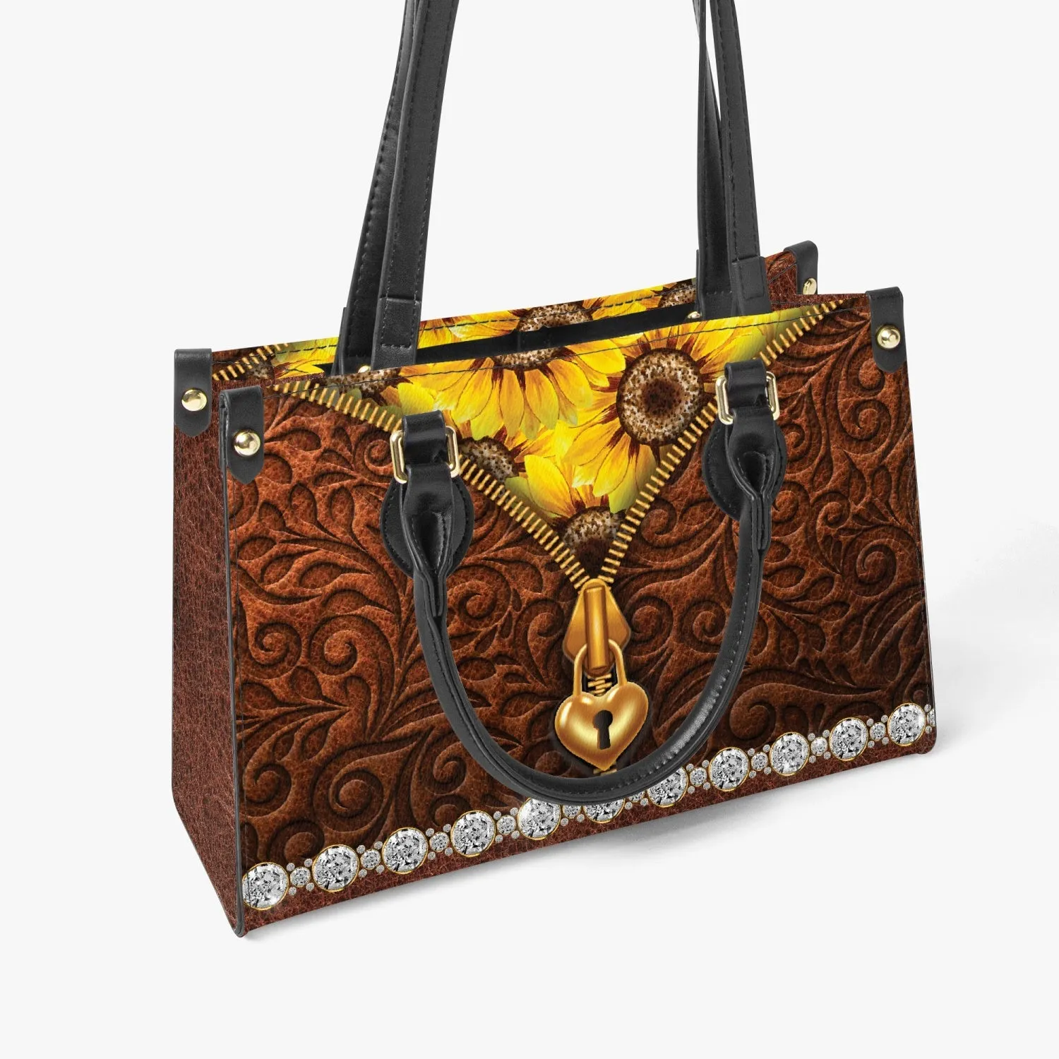 Women's Tote Bag - Long Strap - Sunflowers