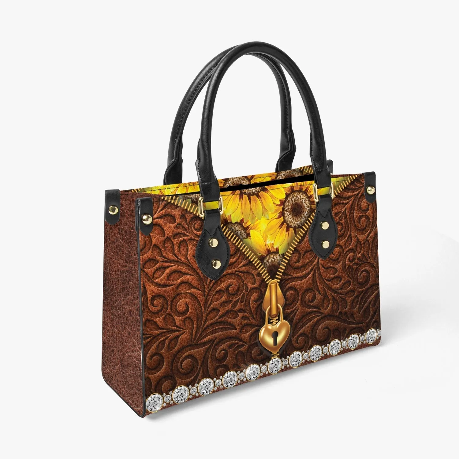 Women's Tote Bag - Long Strap - Sunflowers