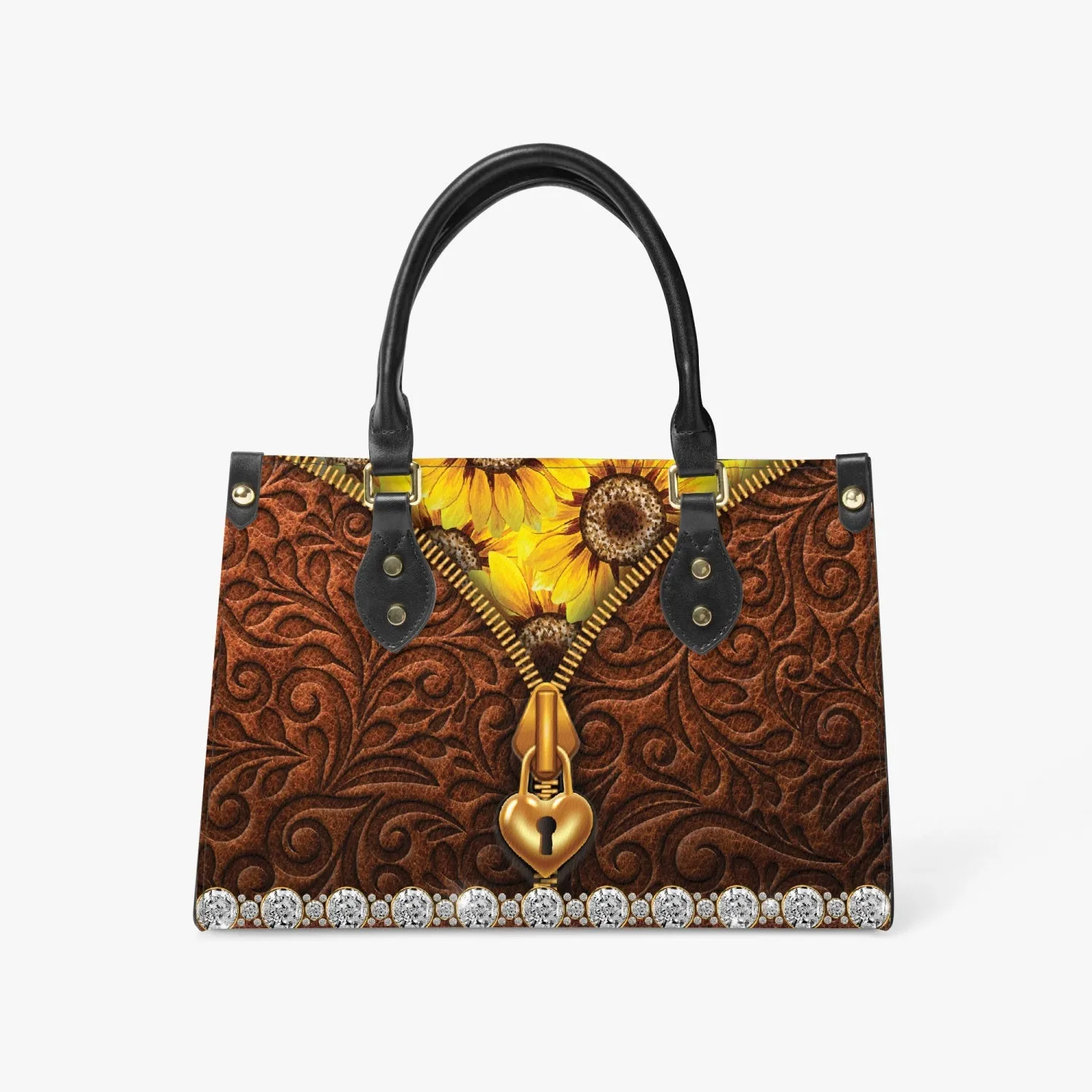 Women's Tote Bag - Long Strap - Sunflowers